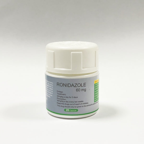 RONIDA Ronidazole 60mg / 150mg Dewormer For Cats - 28 Capsules