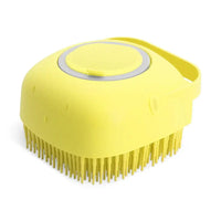 2-in-1 Pet Shampoo Brush & Dispenser – Soft Silicone Grooming & Massage Comb for Dogs & Cats (80ml)