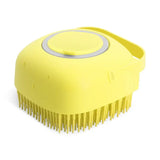 2-in-1 Pet Shampoo Brush & Dispenser – Soft Silicone Grooming & Massage Comb for Dogs & Cats (80ml)