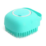2-in-1 Pet Shampoo Brush & Dispenser – Soft Silicone Grooming & Massage Comb for Dogs & Cats (80ml)