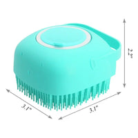 2-in-1 Pet Shampoo Brush & Dispenser – Soft Silicone Grooming & Massage Comb for Dogs & Cats (80ml)