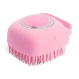 2-in-1 Pet Shampoo Brush & Dispenser – Soft Silicone Grooming & Massage Comb for Dogs & Cats (80ml)
