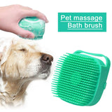 2-in-1 Pet Shampoo Brush & Dispenser – Soft Silicone Grooming & Massage Comb for Dogs & Cats (80ml)