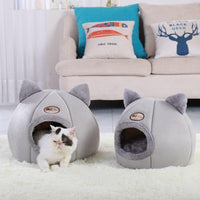 Cat Bed Mat Kennel Winter Warm Puppy Cushion Nest Dog Sleeping Mat Blanket Portable - FastAndSafeStoreFastAndSafeStore