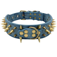 Cool Spikes Studded Dogs Collar for German Shepherd Mastiff Rottweiler Bulldog - FastAndSafeStoreFastAndSafeStore