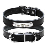 Leather Cat Collar Personalized with Nameplate - Free Engraving - FastAndSafeStoreFastAndSafeStore