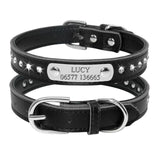 Leather Cat Collar Personalized with Nameplate - Free Engraving - FastAndSafeStoreFastAndSafeStore