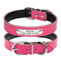 Leather Cat Collar Personalized with Nameplate - Free Engraving - FastAndSafeStoreFastAndSafeStore