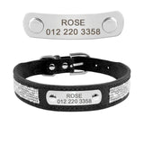 Leather Cat Collar Personalized with Nameplate - Free Engraving - FastAndSafeStoreFastAndSafeStore