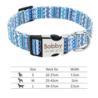 Personalized Dog Collar Engraved with ID Tag Nameplate Reflective - FastAndSafeStoreFastAndSafeStore