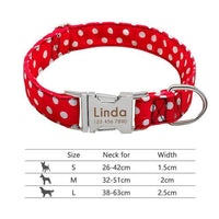 Personalized Dog Collar Engraved with ID Tag Nameplate Reflective - FastAndSafeStoreFastAndSafeStore