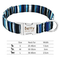 Personalized Dog Collar Engraved with ID Tag Nameplate Reflective - FastAndSafeStoreFastAndSafeStore