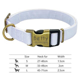 Personalized Dog Collar Engraved with ID Tag Nameplate Reflective - FastAndSafeStoreFastAndSafeStore