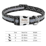 Personalized Dog Collar Engraved with ID Tag Nameplate Reflective - FastAndSafeStoreFastAndSafeStore