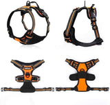 Dog Harness, No-Pull Pet Harness with 2 Leash Clips, Adjustable Soft Padded Dog Vest, Reflective No-Choke Pet with Easy Control - FastAndSafeStoreFastAndSafeStore