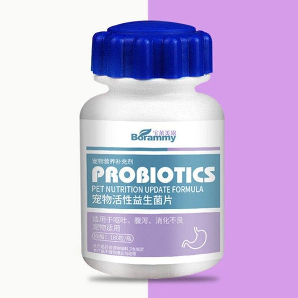 Probiotics for Dogs - with Natural Digestive Enzymes + Prebiotics - Stomach Relief + Gas & Constipation 180 Counts - FastAndSafeStoreFastAndSafeStore