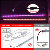 NEW LED Grow Light For Indoor 220V 75 LEDs 50cm LED Grow Plants 1 - 6pcs with EU Plug - Full Spectrum Light - FastAndSafeStoreFastAndSafeStore